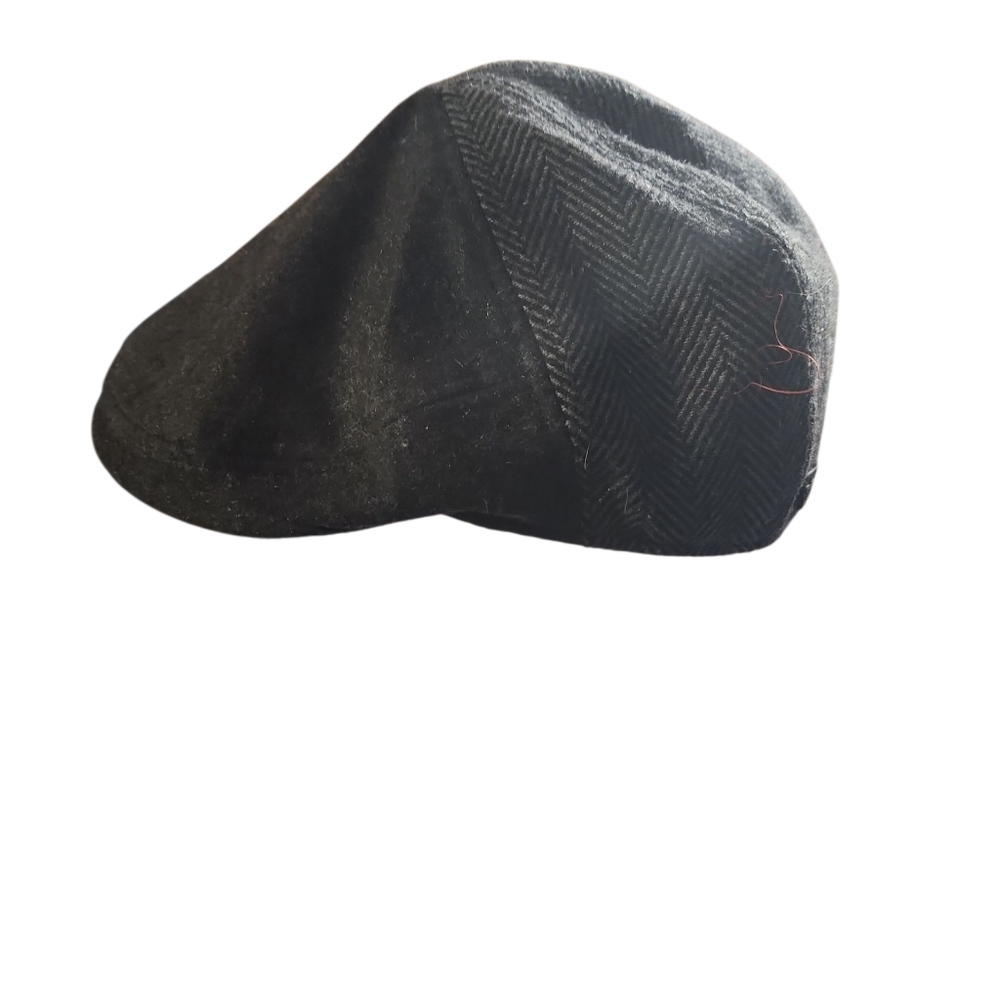 Dockers Newsboy Cabbie Hat Mens S/M Brown Ear Flaps Wool Blend Cap